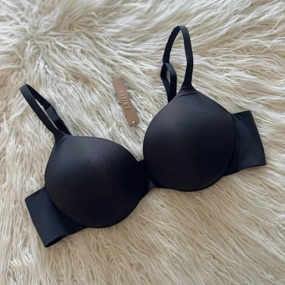 Skims Ultimate Push up Plunge Bra Onyx Size 34D - Picture 3 of 6